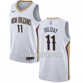 Camiseta Hombre New Orleans Pelicans Jrue Holiday 11 Nike 2017-18 Blanco Swingman